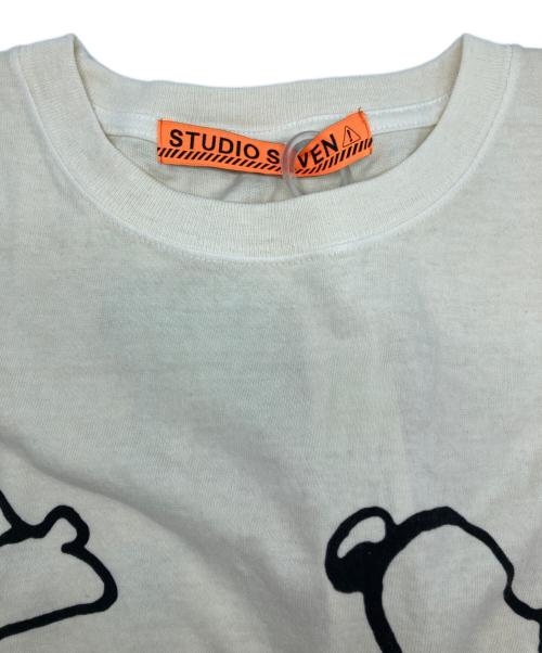 studio seven（スタジオセブン）STUDIO SEVEN (スタジオセブン) PEANUTS (ピーナッツ) プリントTシャツ ホワイト サイズ:Sの古着・服飾アイテム