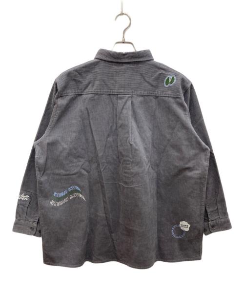 studio seven（スタジオセブン）STUDIO SEVEN (スタジオセブン) Corduroy Shirt/コーデュロイ シャツ グレー サイズ:Lの古着・服飾アイテム