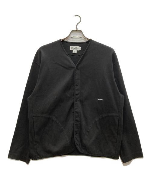 Gymphlex（ジムフレックス）Gymphlex (ジムフレックス) スナップカラーカーディガン グレー サイズ:Lの古着・服飾アイテム