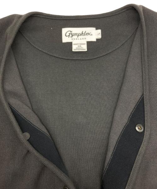 Gymphlex（ジムフレックス）Gymphlex (ジムフレックス) スナップカラーカーディガン グレー サイズ:Lの古着・服飾アイテム