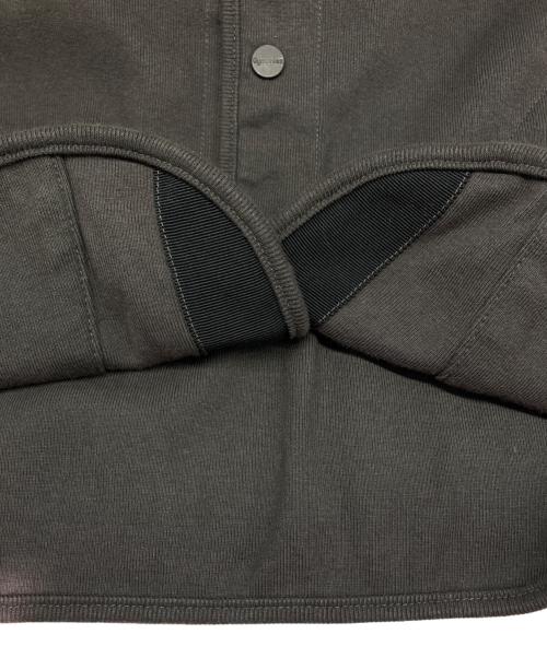 Gymphlex（ジムフレックス）Gymphlex (ジムフレックス) スナップカラーカーディガン グレー サイズ:Lの古着・服飾アイテム