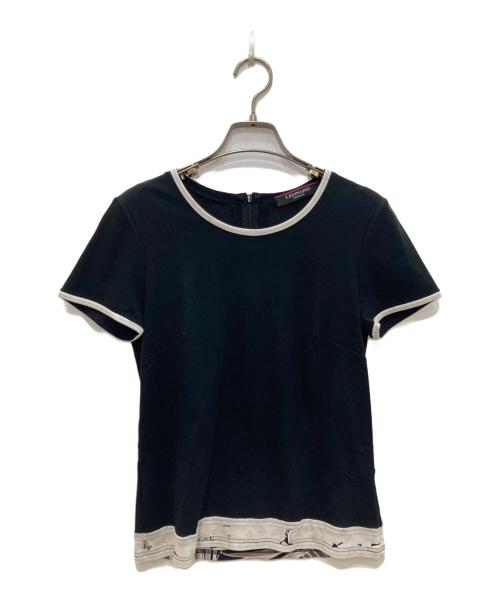 LEONARD（レオナール）LEONARD (レオナール) カットソーブラウス ブラック サイズ:38の古着・服飾アイテム