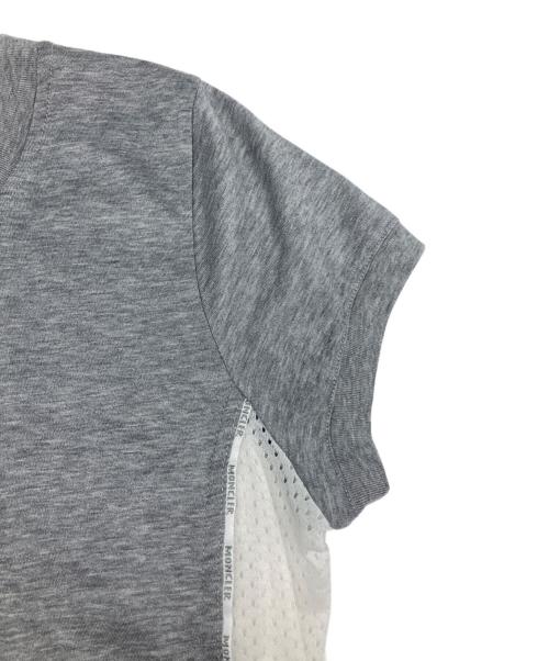 MONCLER（モンクレール）MONCLER (モンクレール) 切替カットソー グレー×ホワイト サイズ:Ｓの古着・服飾アイテム