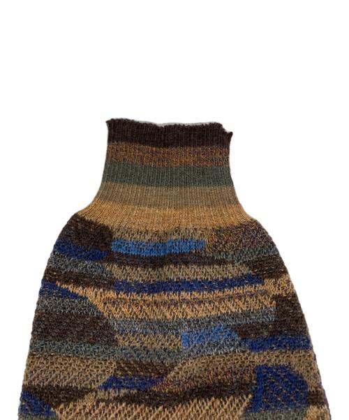 TRICOTS JEAN MARC（トリコットジーンマルク）TRICOTS JEAN MARC (トリコットジーンマルク) クルーネックニット ブラウン サイズ:Ｌの古着・服飾アイテム