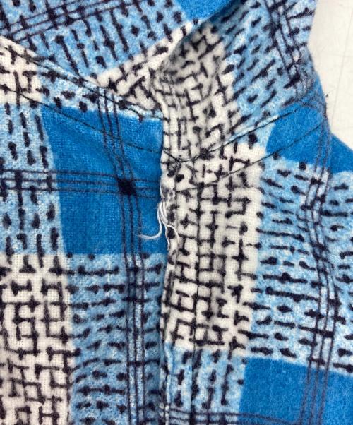 signet sportswear（シグネット スポーツウェア）signet sportswear (シグネット スポーツウェア) チェックシャツ ブルー サイズ:Ｓの古着・服飾アイテム