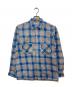 signet sportswear（シグネット スポーツウェア）の古着「チェックシャツ」｜ブルー