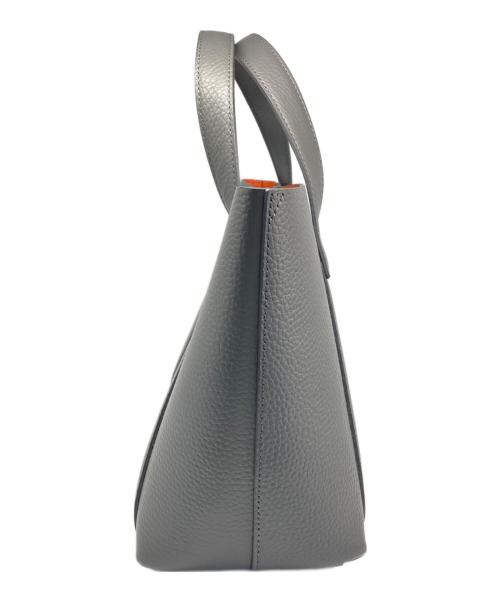 PELLE MORBIDA（ペッレモルビダ）PELLE MORBIDA (ペッレモルビダ) Tela Marina ハンドバッグ/テーラマリーナ　ハンドバッグ グレーの古着・服飾アイテム