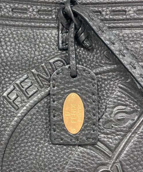 FENDI（フェンディ）FENDI (フェンディ) ホースモチーフトートバッグ ブラックの古着・服飾アイテム