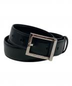 BVLGARIブルガリ）の古着「レザーベルト」｜ブラック