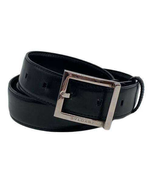 BVLGARI（ブルガリ）BVLGARI (ブルガリ) レザーベルト ブラックの古着・服飾アイテム