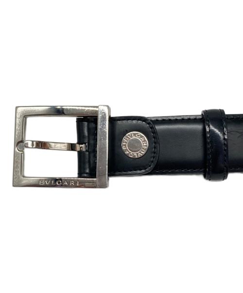 BVLGARI（ブルガリ）BVLGARI (ブルガリ) レザーベルト ブラックの古着・服飾アイテム