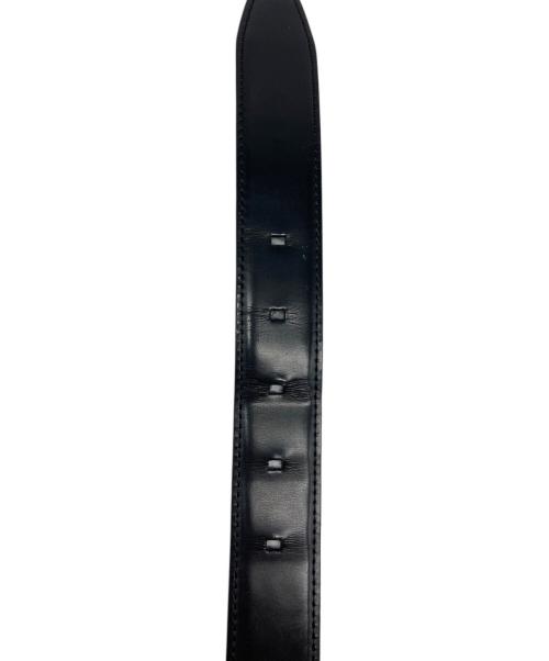 BVLGARI（ブルガリ）BVLGARI (ブルガリ) レザーベルト ブラックの古着・服飾アイテム