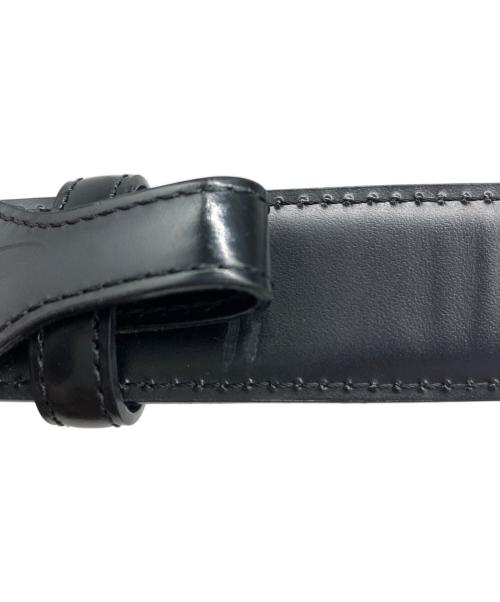 BVLGARI（ブルガリ）BVLGARI (ブルガリ) レザーベルト ブラックの古着・服飾アイテム