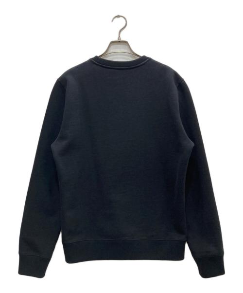 maison kitsune（メゾンキツネ）maison kitsune (メゾンキツネ) 刺繍スウェット ブラック サイズ:Ｍの古着・服飾アイテム