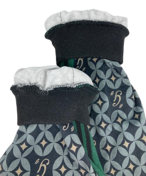 glamb（グラム）glamb (グラム) Glitter Monogram Jersey ブラック×グレー サイズ:Mの古着・服飾アイテム