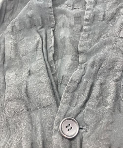 ISSEY MIYAKE MEN（イッセイミヤケメン）ISSEY MIYAKE MEN (イッセイミヤケメン) リネンコットンジャケット ブラック サイズ:1の古着・服飾アイテム