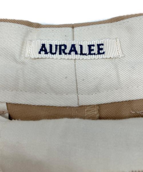 AURALEE（オーラリー）AURALEE (オーラリー) WASHED FINX CHINO SHORTS LIGHTハーフパンツ/ウォッシュド　フィンクス　チノ　ショーツ　ライト　ハーフパンツ ブラウン サイズ:4の古着・服飾アイテム