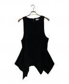 ENFOLDエンフォルド）の古着「クラシック天竺 ベストレイヤー」｜ブラック