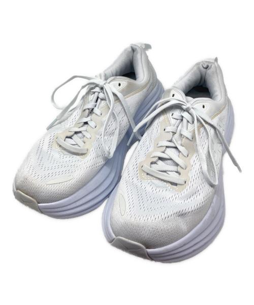HOKAONEONE（ホカオネオネ）HOKAONEONE (ホカオネオネ) BONDI ８/ボンディ　8 ホワイト サイズ:24cm/US6/UK5.5/EUR38.5/BR37/CN240(2.5)の古着・服飾アイテム