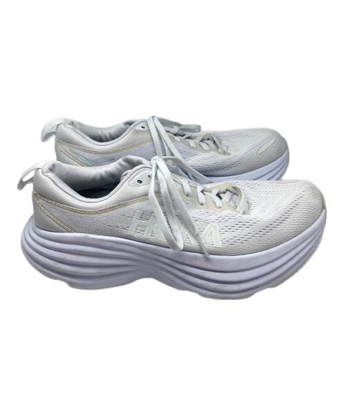 HOKAONEONE（ホカオネオネ）HOKAONEONE (ホカオネオネ) BONDI ８/ボンディ　8 ホワイト サイズ:24cm/US6/UK5.5/EUR38.5/BR37/CN240(2.5)の古着・服飾アイテム