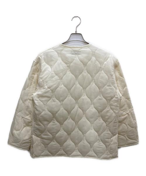 JOURNAL STANDARD relume（ジャーナルスタンダード レリューム）JOURNAL STANDARD relume (ジャーナルスタンダード レリューム) MINI RIPキルティングブルゾン ホワイト サイズ:Fの古着・服飾アイテム