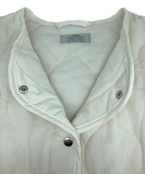 JOURNAL STANDARD relume（ジャーナルスタンダード レリューム）JOURNAL STANDARD relume (ジャーナルスタンダード レリューム) MINI RIPキルティングブルゾン ホワイト サイズ:Fの古着・服飾アイテム