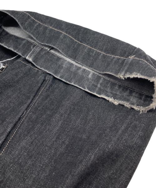 NULLUS（ヌールス）NULLUS (ヌールス) wide denim pants/ワイド　デニム　パンツ ブラック サイズ:2の古着・服飾アイテム