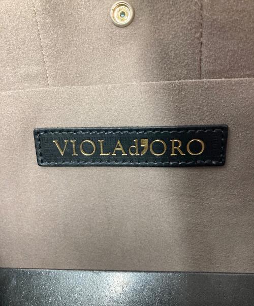VIOLAd'ORO（ヴィオラドーロ）VIOLAd'ORO (ヴィオラドーロ) マイクロファイバースエードトートバッグ ブラウンの古着・服飾アイテム
