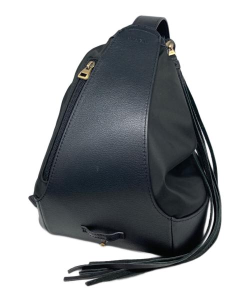 H.V.F.N（ハブファン）H.V.F.N (ハブファン) Noble (ノーブル) 別注 DROP 3WAYショルダーバッグ ブラックの古着・服飾アイテム