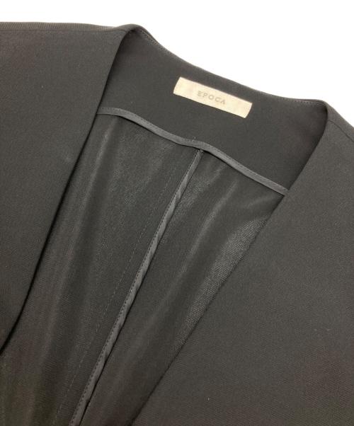 EPOCA（エポカ）EPOCA (エポカ) ノーカラージャケット ブラック サイズ:38の古着・服飾アイテム