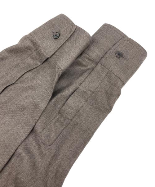 AURALEE（オーラリー）AURALEE (オーラリー) SUPER LIGHT WOOL SHIRT/スーパー ライト ウール シャツ ブラウン サイズ:3の古着・服飾アイテム