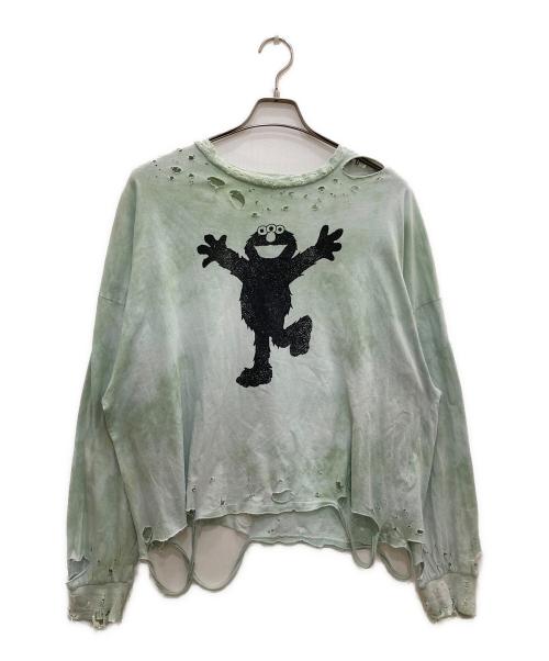 TEPPEI FURUYAMA（テッペイフルヤマ）TEPPEI FURUYAMA (テッペイフルヤマ) ダメージ加工カットソー ブルー サイズ:1の古着・服飾アイテム