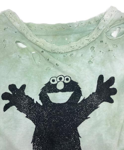 TEPPEI FURUYAMA（テッペイフルヤマ）TEPPEI FURUYAMA (テッペイフルヤマ) ダメージ加工カットソー ブルー サイズ:1の古着・服飾アイテム