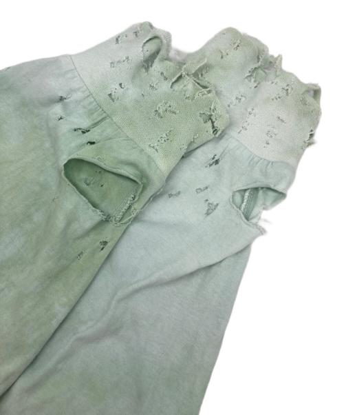 TEPPEI FURUYAMA（テッペイフルヤマ）TEPPEI FURUYAMA (テッペイフルヤマ) ダメージ加工カットソー ブルー サイズ:1の古着・服飾アイテム