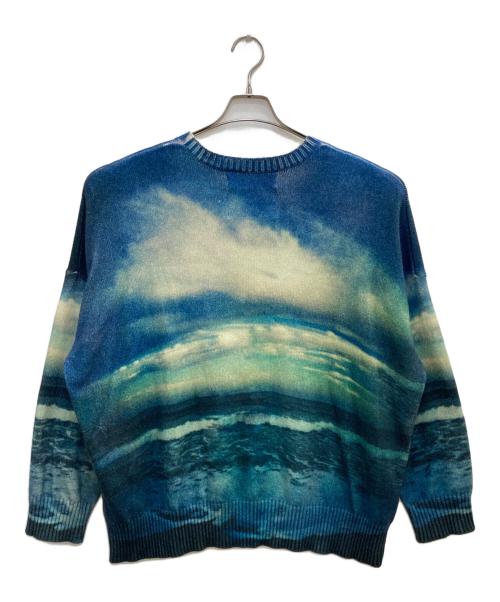 DAIRIKU（ダイリク）DAIRIKU (ダイリク) 18SS Photo Pullover Knit/18SS フォト プルオーバー ニット ブルー サイズ:Ⅿの古着・服飾アイテム