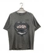 xg×kosuke kawamura×GR8エックスジー×コウスケ カワムラ×グレイト）の古着「Pigment Dyed Crew Neck Tee/ピグメント ダイド クルー ネック ティー」｜ブラック