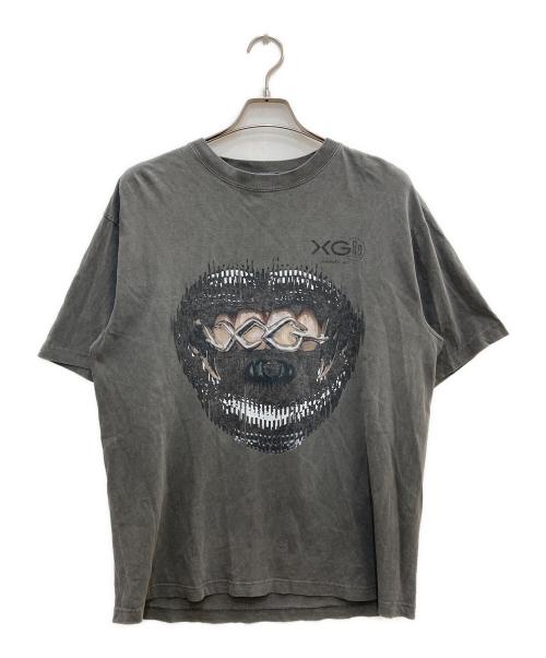 xg（エックスジー）xg (エックスジー) kosuke kawamura (コウスケ カワムラ) GR8 (グレイト) Pigment Dyed Crew Neck Tee/ピグメント ダイド クルー ネック ティー ブラック サイズ:XLの古着・服飾アイテム