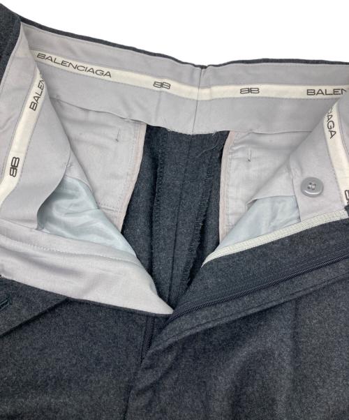 BALENCIAGA SPORTS（バレンシアガ）BALENCIAGA SPORTS (バレンシアガ) ウールタックスラックス グレー サイズ:表記無の古着・服飾アイテム