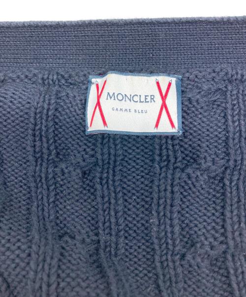 MONCLER GAMME BLEU（モンクレール ガム ブルー）MONCLER GAMME BLEU (モンクレール ガム ブルー) コットンカーディガン ネイビー×レッド サイズ:ＸＳの古着・服飾アイテム
