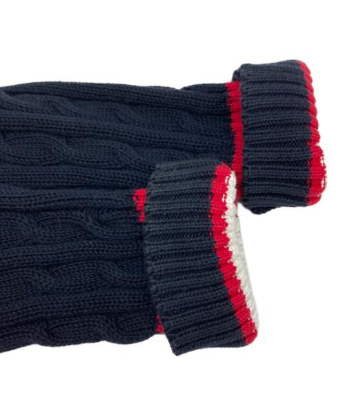 MONCLER GAMME BLEU（モンクレール ガム ブルー）MONCLER GAMME BLEU (モンクレール ガム ブルー) コットンカーディガン ネイビー×レッド サイズ:ＸＳの古着・服飾アイテム