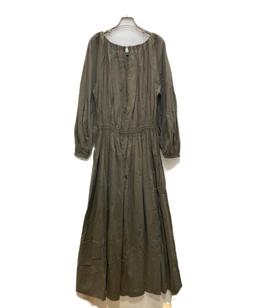 Plage（プラージュ）Plage (プラージュ) ブラウジング ギャザーワンピース カーキ サイズ:38 未使用品の古着・服飾アイテム
