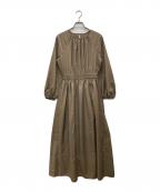 sachatサーシャ）の古着「ブラウスワンピース」｜カーキ