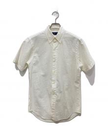 POLO RALPH LAUREN（ポロ・ラルフローレン）の古着「半袖シアサッカーシャツ」｜ホワイト