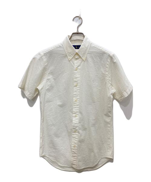 POLO RALPH LAUREN（ポロ・ラルフローレン）POLO RALPH LAUREN (ポロ・ラルフローレン) 半袖シアサッカーシャツ ホワイト サイズ:ＸＳの古着・服飾アイテム