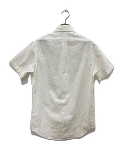 POLO RALPH LAUREN（ポロ・ラルフローレン）POLO RALPH LAUREN (ポロ・ラルフローレン) 半袖シアサッカーシャツ ホワイト サイズ:ＸＳの古着・服飾アイテム