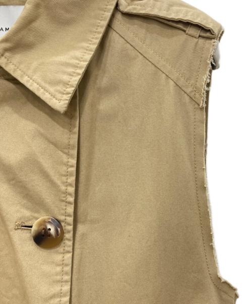 Ameri（アメリ）Ameri (アメリ) CUT OFF TRENCH VEST/カットオフトレンチベスト ベージュ サイズ:FREEの古着・服飾アイテム