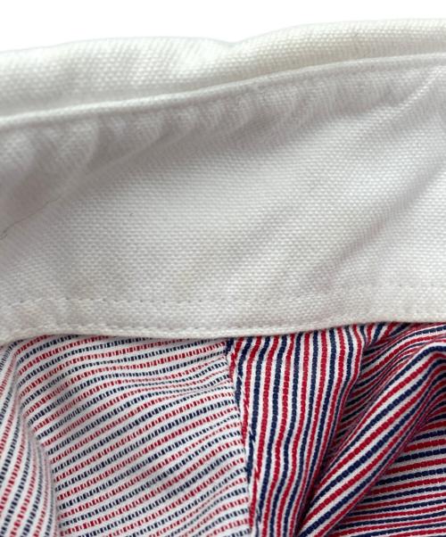 Thom Browne（トムブラウン）Thom Browne (トムブラウン) クレリックシャツ レッド×ホワイト サイズ:1の古着・服飾アイテム