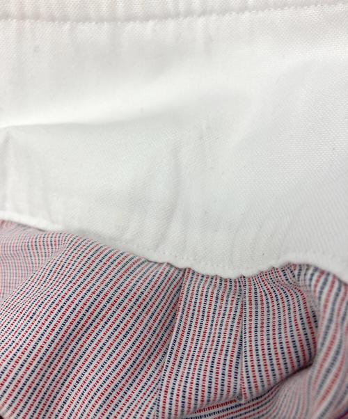 Thom Browne（トムブラウン）Thom Browne (トムブラウン) クレリックシャツ レッド×ホワイト サイズ:1の古着・服飾アイテム