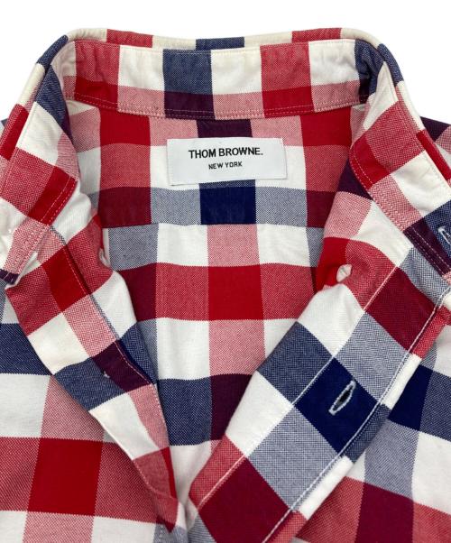 Thom Browne（トムブラウン）Thom Browne (トムブラウン) チェックシャツ レッド×ブルー サイズ:2の古着・服飾アイテム