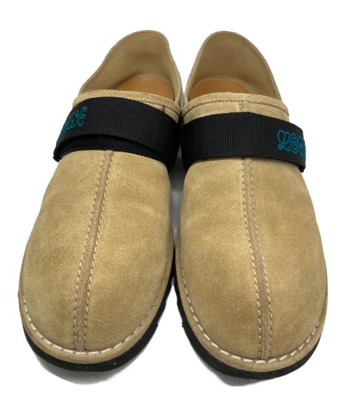 LOEWE（ロエベ）LOEWE (ロエベ) スウェードスリッパ ベージュ サイズ:42の古着・服飾アイテム